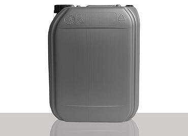 Plastic canister: 20,0 liter, colour: silver