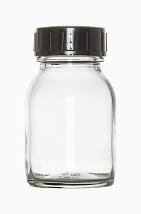 Wide neck bottle: 50 milliliter, colour: clear