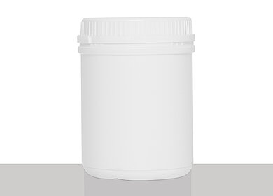 Kunststoff Schraubdeckeldose UN: 780 Milliliter, Farbe: weiß