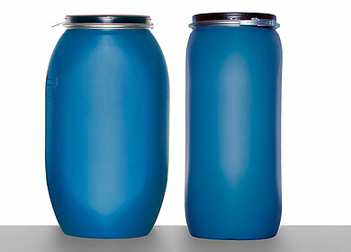 Pallet drum: 120,0 liter, colour: blue
