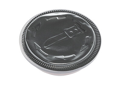 Prelldeckel mit Balg aus PP ø 42,0 mm Mündung
