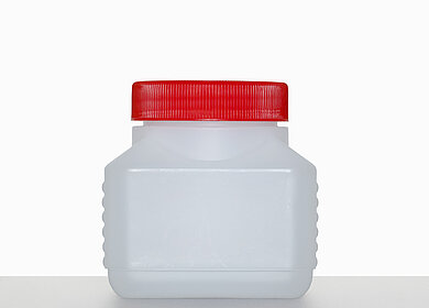Square bottle E 250/60: 250 milliliter, colour: natural