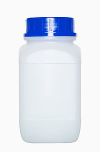 Chemical bottle: 1,5 liter, colour: natural