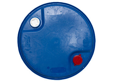Plastic tight head drum: 225,0 liter, colour: natural