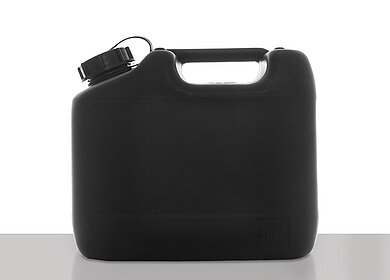 Plastic canister conductive: 10,0 liter, colour: black