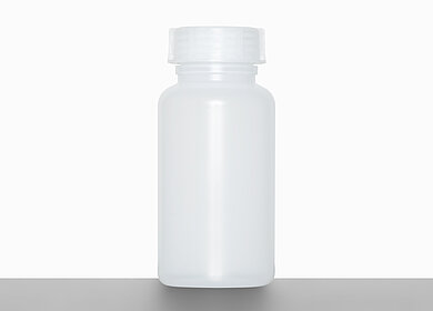 Laboratory bottle: 1,0 liter, colour: natural
