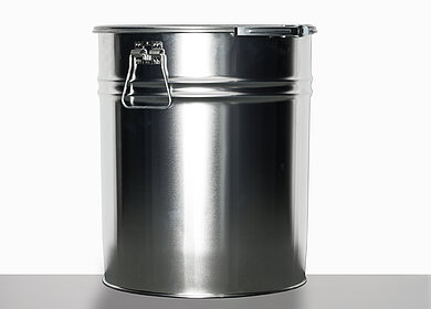 Weißblech Hobbock: 29,0 Liter, Farbe: blank