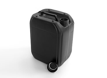 Kunststoffkanister: 10,0 Liter, Farbe: schwarz