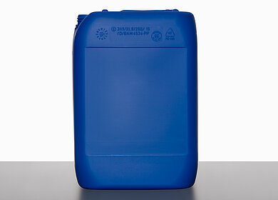 Plastic canister: 22,0 liter, colour: blue