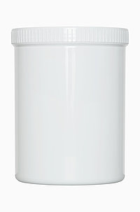 Screw cap can: 1,3 liter, colour: white