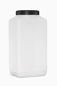 Kunststoff Vierkantflasche: 2,0 Liter, Farbe: natur