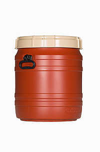 Total opening drum: 55,0 liter, colour: brown