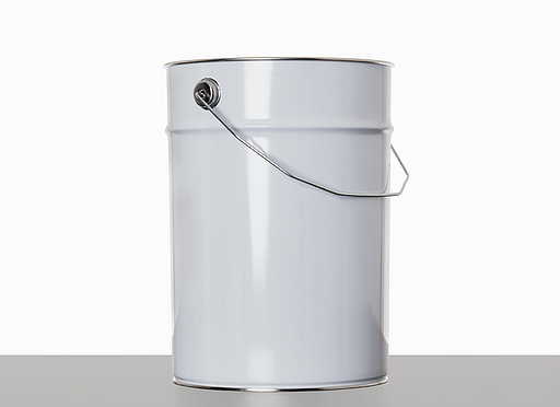 Weißblecheimer: 12,0 Liter, Farbe: weiß