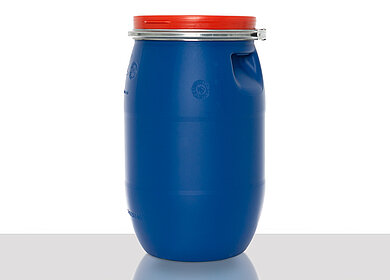 Kunststoff Deckelspundfass: 30,0 Liter, Farbe: blau