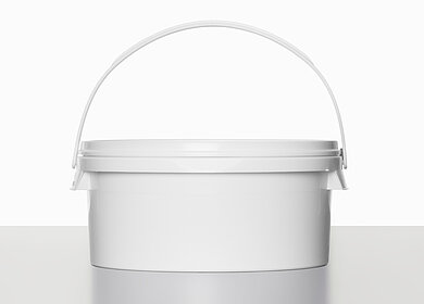 Kunststoff Rundeimer UN: 3,0 Liter, Farbe: weiß