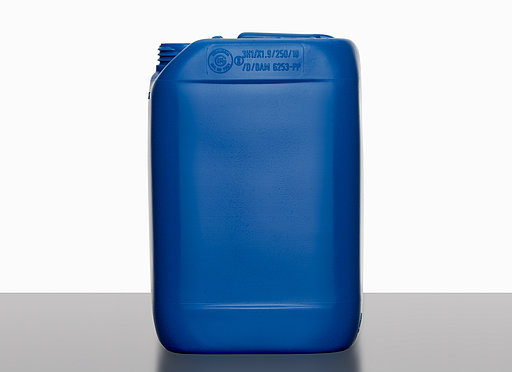 Plastic canister: 6,0 liter, colour: blue