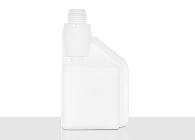 Kunststoff Dosierflasche 1-Neck/25: 250 Milliliter, Farbe: natur