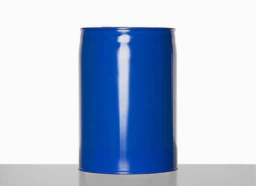 Stahlblech Flachkanne i.l.: 12,0 Liter, Farbe: blau RAL 5010