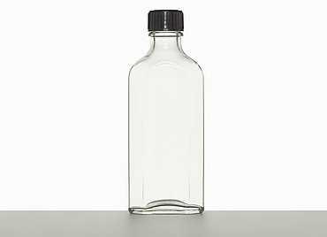Meplatflasche: 100 Milliliter, Farbe: klar