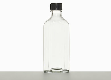 Meplatflasche: 100 Milliliter, Farbe: klar