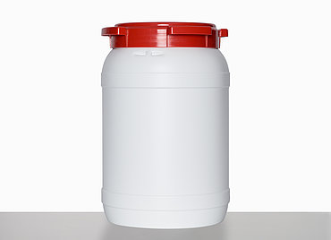 Wide neck drum: 20,0 liter, colour: white