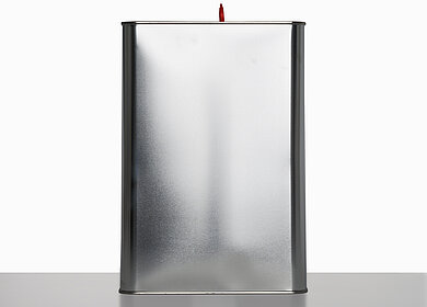 Tinplate canister: 10,0 liter, colour: blank