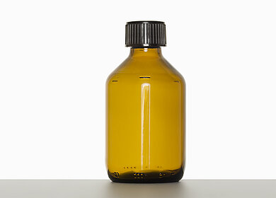 Leichte Verpackungsflasche: 200 Milliliter, Farbe: braun