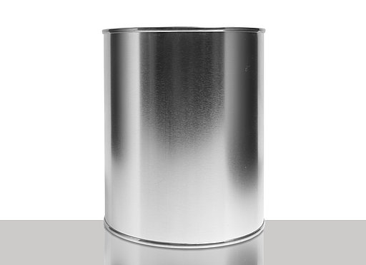 Weißblechdose: 1,0 Liter, Farbe: blank