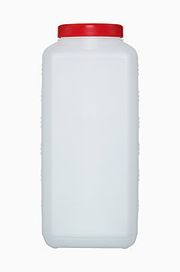 Kunststoff Vierkantflasche: 2,5 Liter, Farbe: natur
