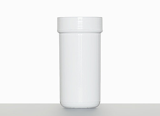 Screw cap can: 50 milliliter, colour: white