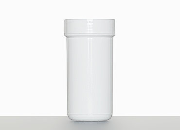 Screw cap can: 50 milliliter, colour: white