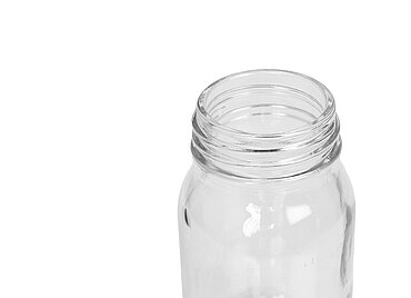 Weithalsglas: 100 Milliliter, Farbe: klar Weithalsglas: 100 Milliliter, Farbe: klar