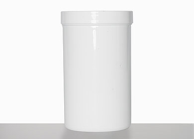 Screw cap can: 325 milliliter, colour: white