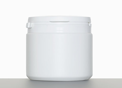 Special can with tamper proof seal: 500 milliliter, colour: white
