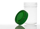 Schraubdeckelbecher steril: 90 Milliliter, Farbe: klar transparent