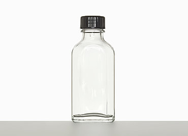 Meplatflasche: 50 Milliliter, Farbe: klar