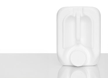 Kunststoffkanister fluoriert: 5,0 Liter, Farbe: weiß Kunststoffkanister fluoriert: 5,0 Liter, Farbe: weiß