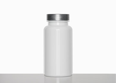 PET-Packer: 100 milliliter, colour: white