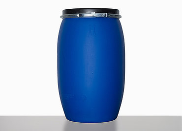 Open head drum: 120,0 liter, colour: blue