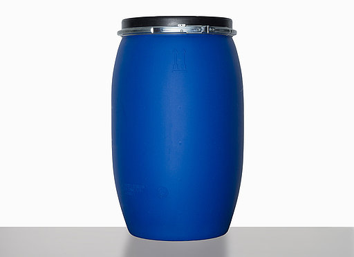 Kunststoff Deckelspundfass: 120,0 Liter, Farbe: blau