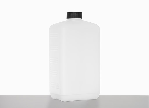 Square bottle: 2,0 liter, colour: natural
