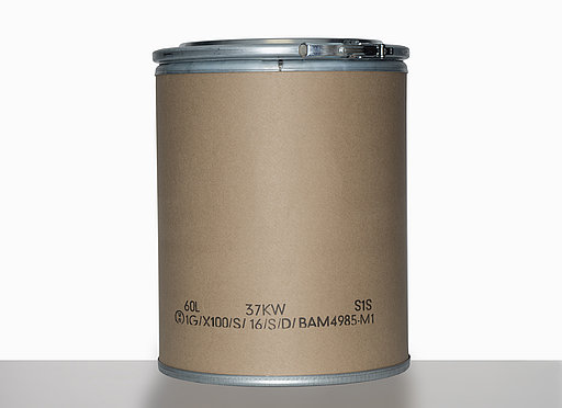 Fiber drum NTR: 60,0 liter, colour: natural