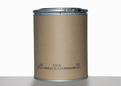 Fiber drum NTR: 60,0 liter, colour: natural