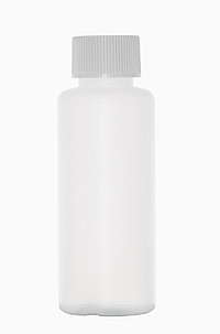 Kunststoff Rundflasche R 100/25: 100 Milliliter, Farbe: natur