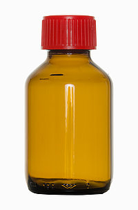 Leichte Verpackungsflasche: 100 Milliliter, Farbe: braun