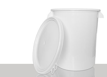 Kunststoff Hobbock UN: 30,0 Liter, Farbe: weiß