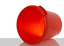 Plastic hobbock: 30,0 liter, colour: red