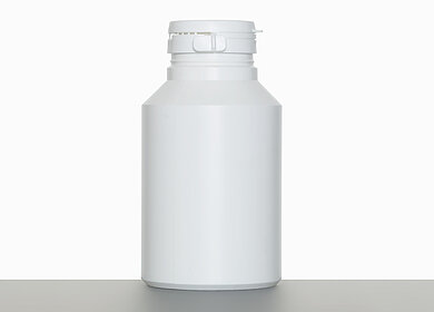 Standard can with tamper proof seal: 300 milliliter, colour: white