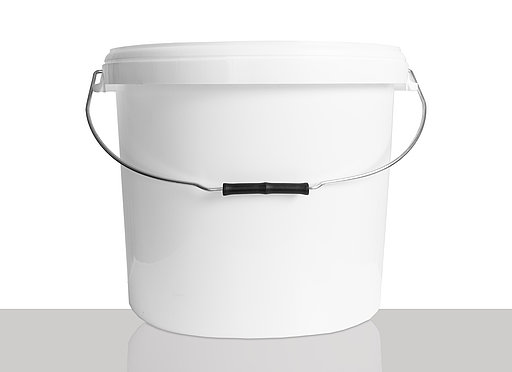 Kunststoff Hobbock: 27,5 Liter, Farbe: weiß