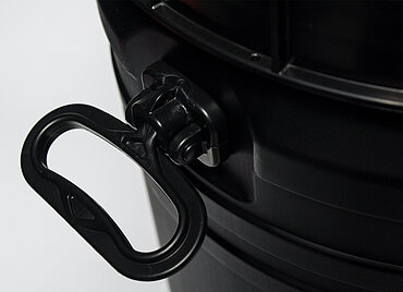 Kunststoff Schraubdeckelfass leitfähig: 75,0 Liter, Farbe: schwarz